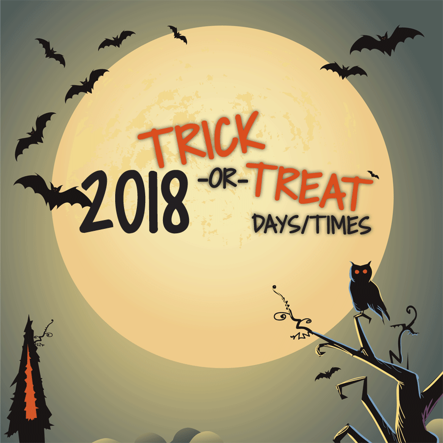 2018 wisconsin trick-or-treat times